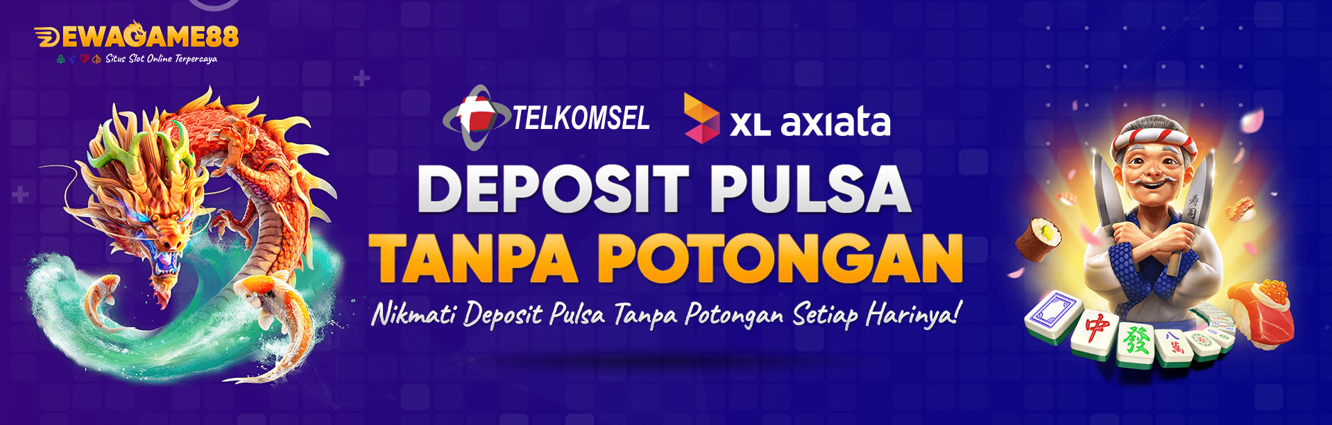 Deposit Pulsa Tanpa Potongan